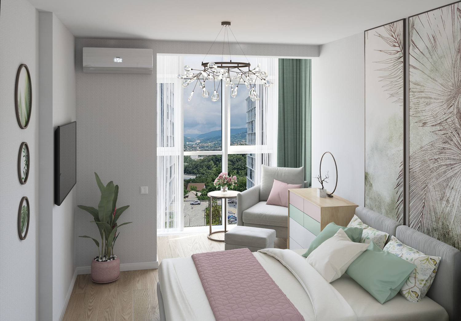 Квартира для девушки, ЖК "Сочи парк" <br>